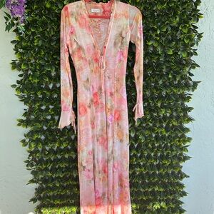 RESA Pink Floral Maxi Dress